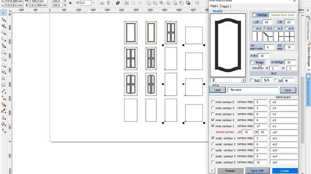Furniture doors. Macros for CorelDRAW / Мебельные фасады. Макрос для CorelDRAW смотреть онлайн