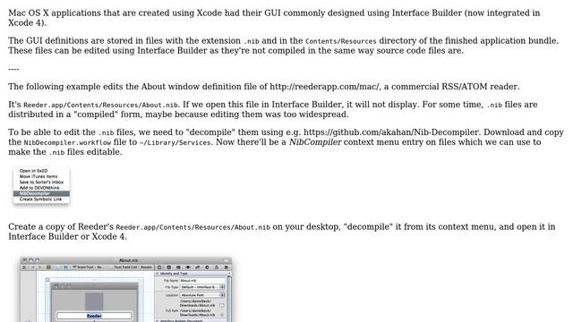 How can I edit the user interfaces of Mac OS X programs? смотреть онлайн