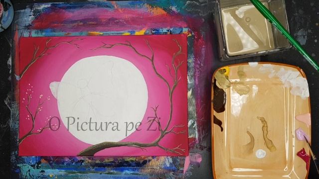 Pictura Acrilica Incepatori |Easy Acrylic Painting|O Pictura pe Zi#040 смотреть онлайн