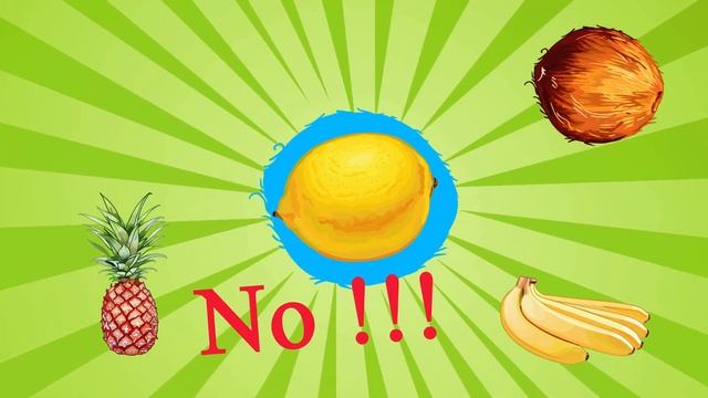 Мультик для детей про фрукты, учим новые фрукты: лимон, ананас, кокос, банан. Развивающее видео. смотреть онлайн