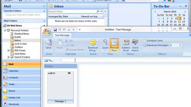Text Message from Microsoft Outlook - How to Send смотреть онлайн