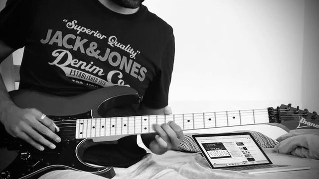 Ibanez RG 550 genesis minor pentatonic jam, BENDS смотреть онлайн