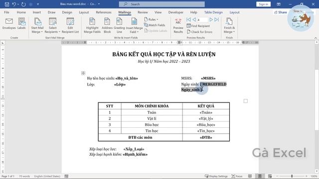 Hướng dẫn cách sử dụng Mail Merge (trộn thư) trong Word смотреть онлайн