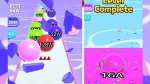 [[  High Score 128AW ]] Ball Run 2048 INFINITY MODE ♾ iOS gameplay walkthrough Merge Number