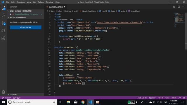 Google Charts API Tutorial | Gantt Chart смотреть онлайн