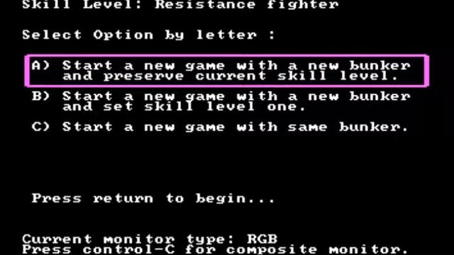 Beyond Castle Wolfenstein (1984) Muse Software MS-DOS смотреть онлайн