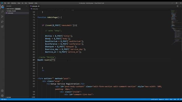 6 WordPress Plugin Development Tutorial : SUBMITTING TO THE DATABASE MYSQL AND PHP смотреть онлайн