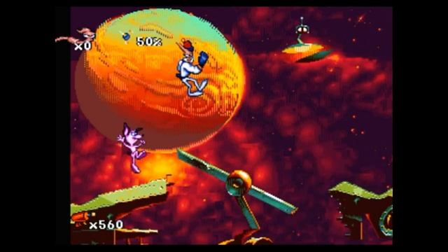 Sega Mega Drive 2 (Smd) 16-bit Earthworm Jim 1 part For Pete's Sake