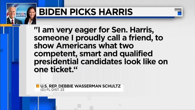 Local leaders react to Joe Biden's selection of Kamala Harris as running mate смотреть онлайн