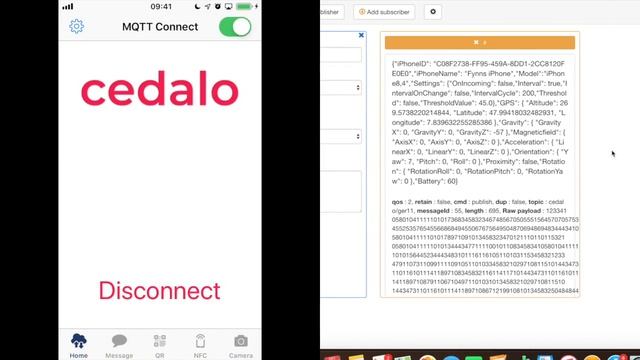 MQTT ios app demo смотреть онлайн