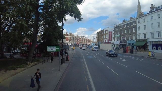 London Bus Ride Afternoon Route 345 From South Kensington to Peckham Bus Station смотреть онлайн