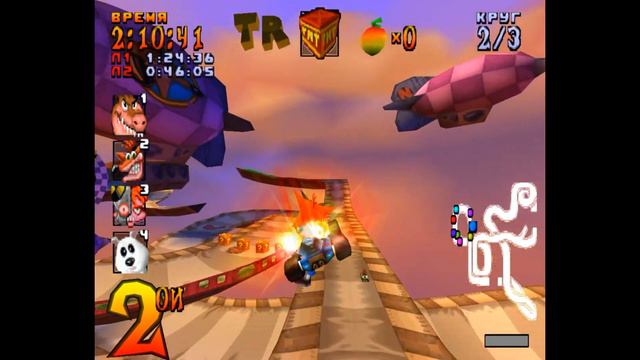 Crash Team Racing Горячий поток прохожу на жетоны CTR смотреть онлайн