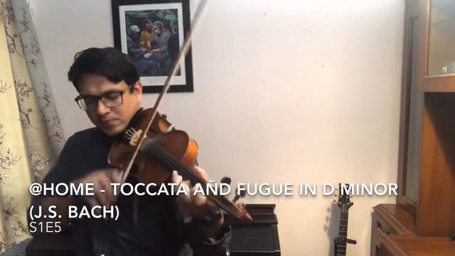 Toccata and Fugue in D minor @home (Vinay Gaikwad) смотреть онлайн