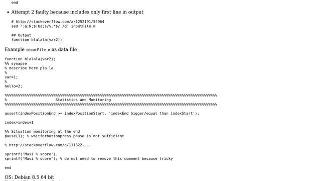 Unix & Linux: How to strip reliably most comments in Matlab code? (2 Solutions!!) смотреть онлайн