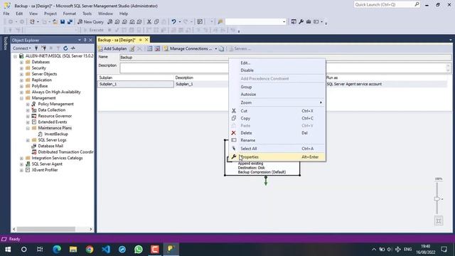 How to setup Microsoft SQL Server 2019 Auto backup смотреть онлайн