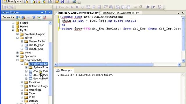 Stored Procedures With Input And Output Params In MS Sql Server (14 of 15) смотреть онлайн