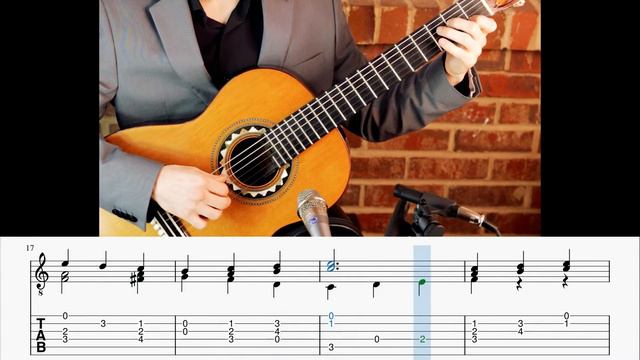 Estudio 1 Op. 6, No. 8 Guitar Tablature and Notation Play Along in HD смотреть онлайн