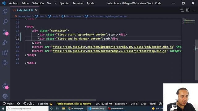 ?Float en Bootstrap 5 (Mi primer página Web?) смотреть онлайн