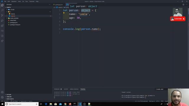 6. Object Types in the Typescript. Declaring the type for the object in the typescript code смотреть онлайн