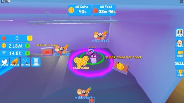 МАГНИТ ЕДЫ! 1,000,000,000 ЕДЫ В СЕКУНДУ! СТАЛ МАГНАТОМ ЕДЫ В РОБЛОКСЕ! ROBLOX Food Magnet Simulator смотреть онлайн