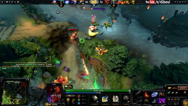 Dota 2 - 633 as Sven + Miracle- as IO vs ! SoNNeikO ! as Sand King | Ranked Match смотреть онлайн