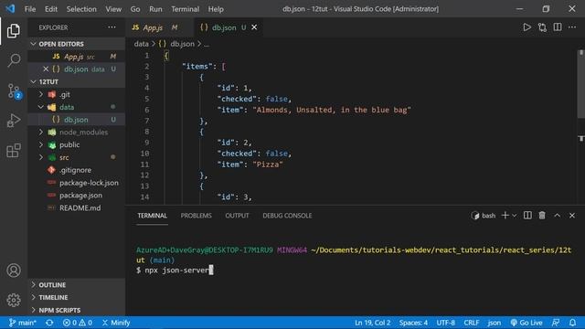 JSON Server Rest API | React Dev Server | Learn ReactJS смотреть онлайн
