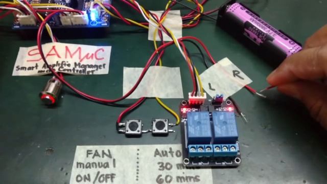 SAMuC #01 | How To Control Class-AB Amplifier With 8051 | Speaker Protect Power Fan  On-Off C1237HA