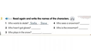 #AS2 #U5 Academy Stars 2 Unit 5: Sun and Snow