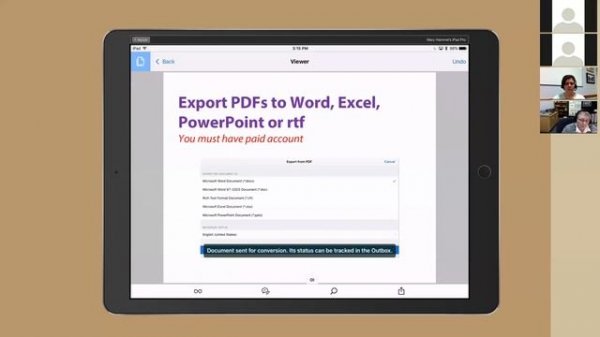 Using Adobe Acrobat DC on the iPad with an Adobe Acrobat Pro license