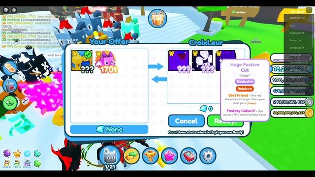 Redeeming EXCLUSIVE DLC to get the Huge Chest Mimic in Pet Simulator X! смотреть онлайн