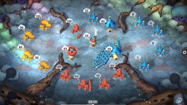 Mushroom Wars 2 l 1v1v1 l Zik l невероятная победа l смотреть онлайн