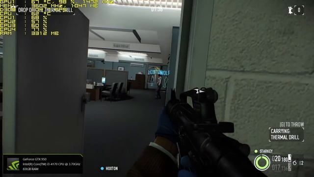 PayDay 2 - i3 4170 / GTX 950 1080p Ultra смотреть онлайн