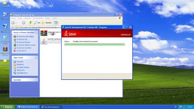 Windows XP 32 bit Bilgisayara Java JRE, JDK ve Eclipse Kurmak смотреть онлайн