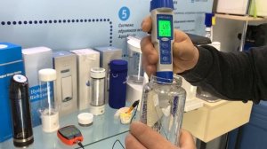 Измерение важных показателей водородной воды.