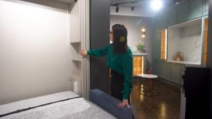 Обзор двуспальная кровать-трансформер с диваном и механизмом дельфином компании Rubicks