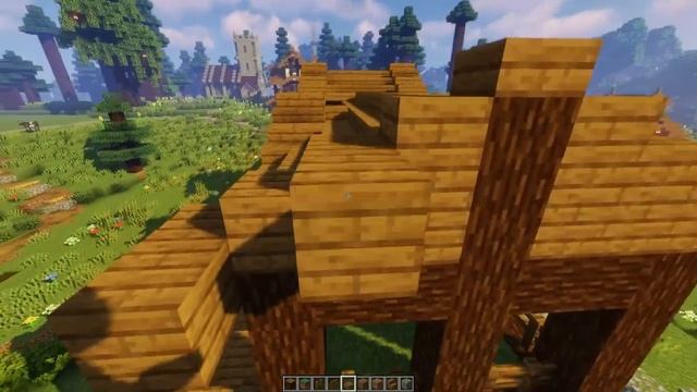 Minecraft : How To Build A Coloured Sheep Pen! смотреть онлайн
