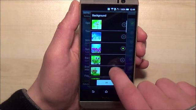 Spring flowers live wallpaper for Android phones and tablets смотреть онлайн