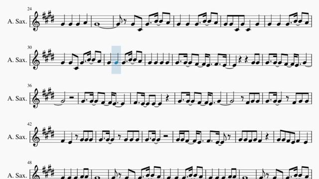Alto Sax Sheet Music: How to play Can You Feel My Heart by Bring Me The Horizon смотреть онлайн
