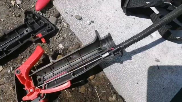 Меняю проводку на мотокосе. Как починить ручку газа? смотреть онлайн