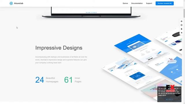 Startup Atomlab - Startup Landing Page WordPress Theme Val Caedm смотреть онлайн