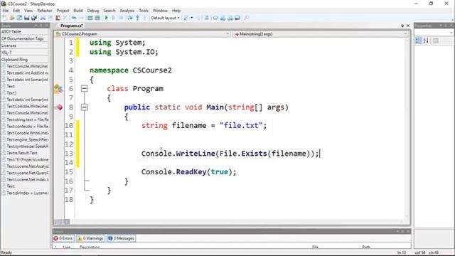 C# Intermediate I Tutorial 6 - Verify if File Exists смотреть онлайн
