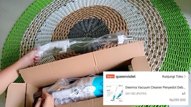 Review Deerma Vacuum Cleaner Penyedot Debu 2 in 1 Handle DX118C_RikaAgustina смотреть онлайн