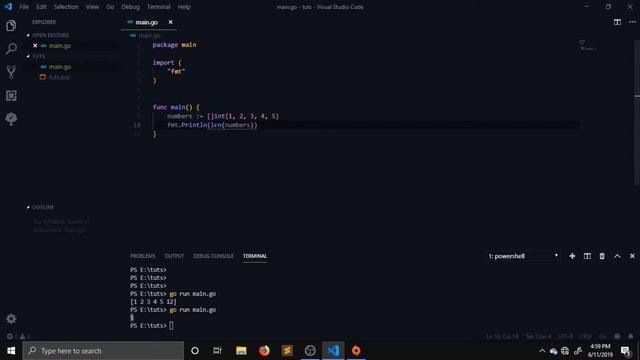 Go Tutorials Part 4: Arrays, Slices & Maps смотреть онлайн