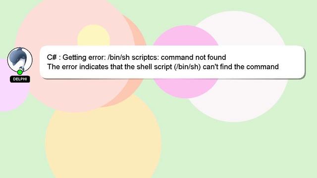 C# : Getting error: /bin/sh scriptcs: command not found смотреть онлайн