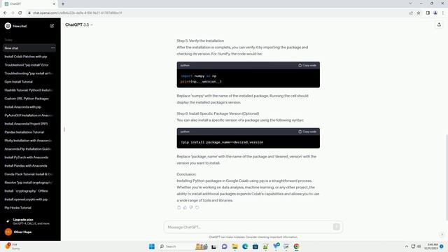 google colab python pip install смотреть онлайн
