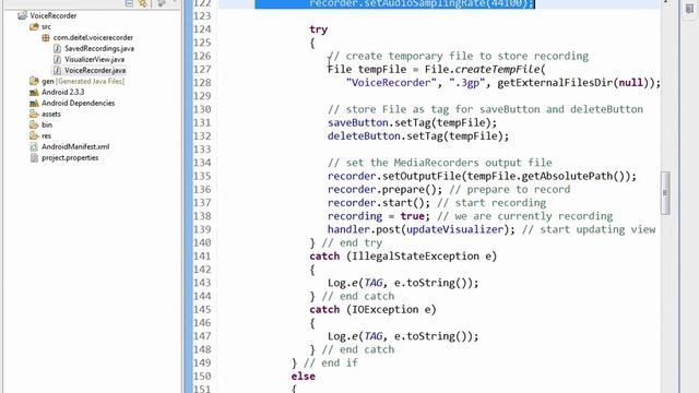 Lesson16 10 VoiceRecorder java OnCheckedChangedListener record смотреть онлайн
