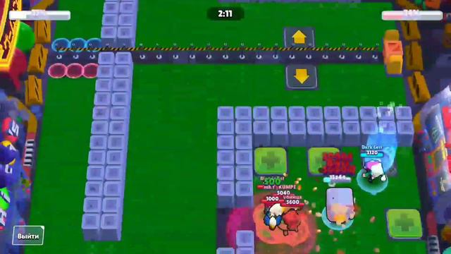 Бесконечная ульта Байрона! Топ момент! #бравл_старс смотреть онлайн