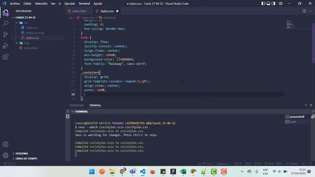 Cards con Iconos con HTML y SASS смотреть онлайн