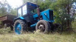 Tractor MTZ 82.1 off-road with trailer 2 PTS 4  & Трактор МТЗ 82.1 по бездорожью с прицепом 2 ПТС 4