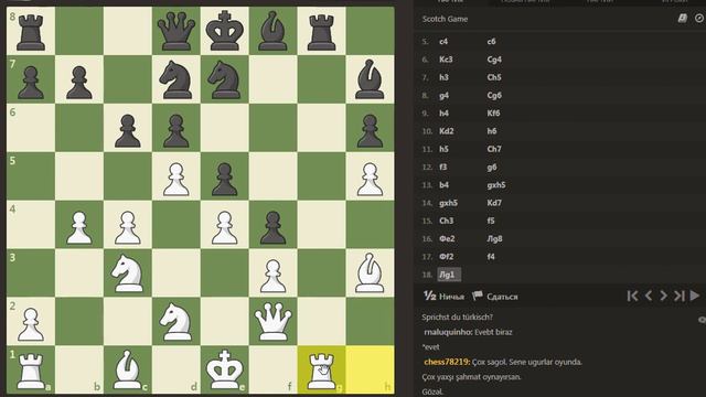 CHESS.COM Chess78219 (1294) vs Rnaluquinho (1306) Rapid 15/10 2021-12-03 смотреть онлайн